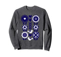 Scandinavian Nordic Hygge Floral Sweatshirt - Custom Art Print Unisex - T-Shirt, Sweatshirt, Hoodie
