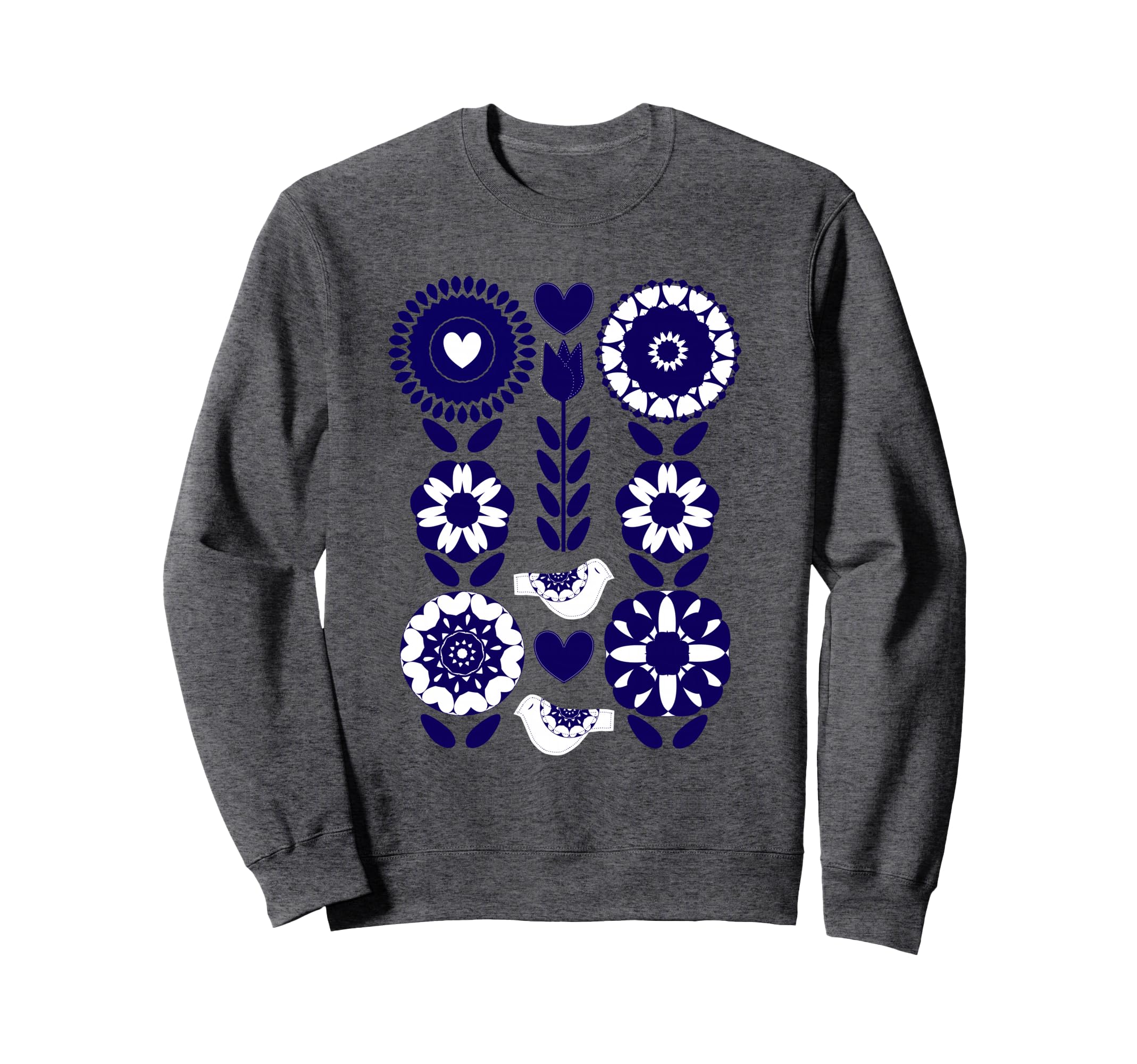 Scandinavian Nordic Hygge Floral Sweatshirt - Custom Art Print Unisex - T-Shirt, Sweatshirt, Hoodie