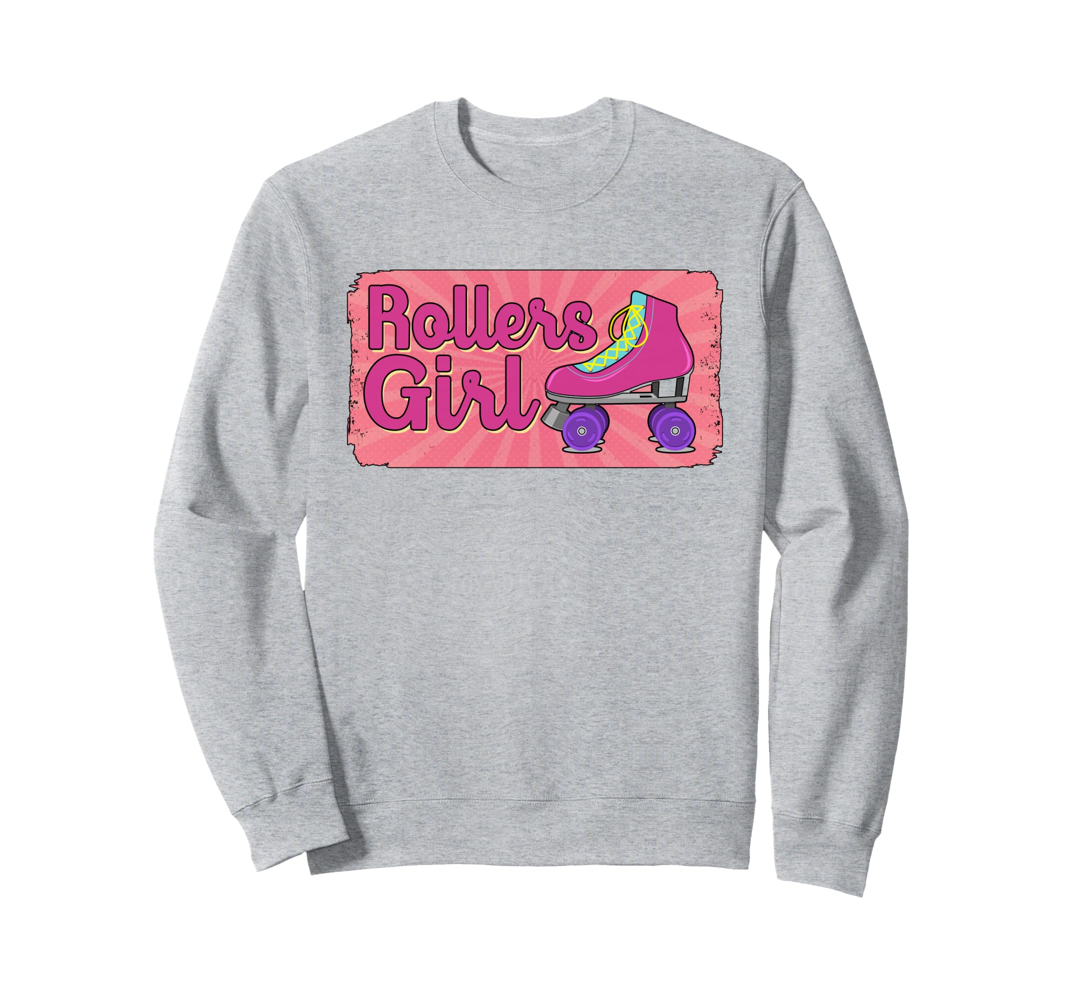 70S 80S Skating Roller Skates Sweatshirt - Fun Novelty Design Men Women - T-Shirt, Sweatshirt, Hoodie