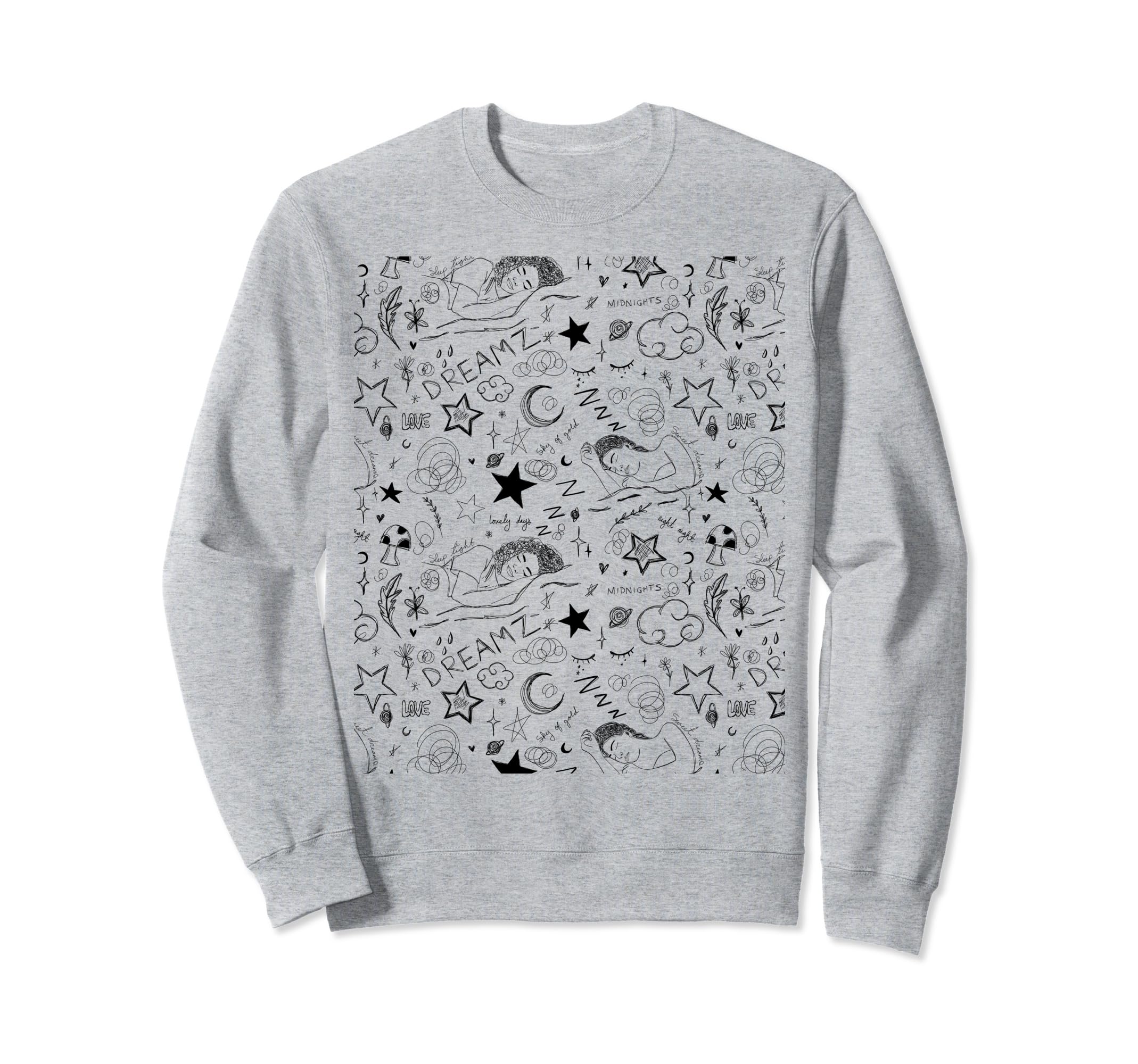 Aesthetic Minimalist Drawing Female Sweatshirt - Minimalist Print Unisex - T-Shirt, Sweatshirt, Hoodie