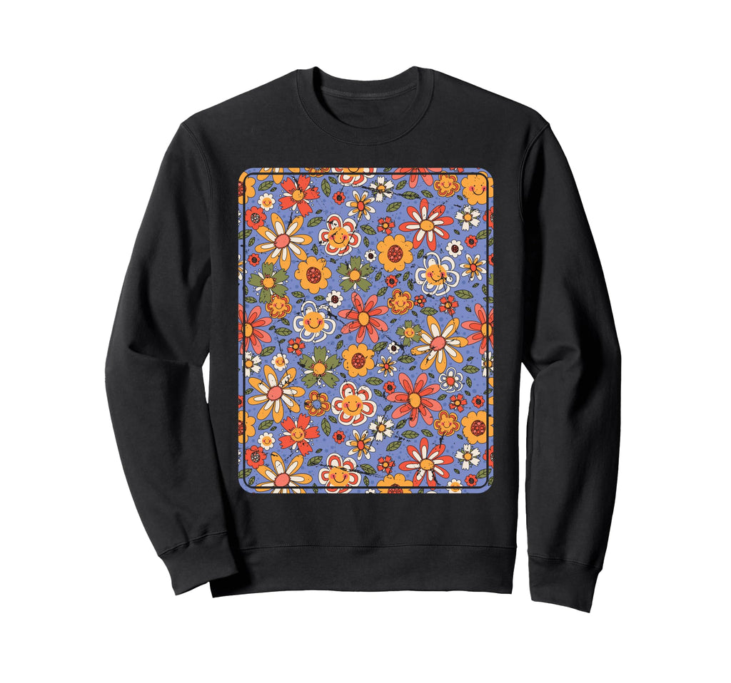 Indie Aesthetic Floral Pattern Sweatshirt - Aesthetic Graphic Men Women - T-Shirt, Sweatshirt, Hoodie