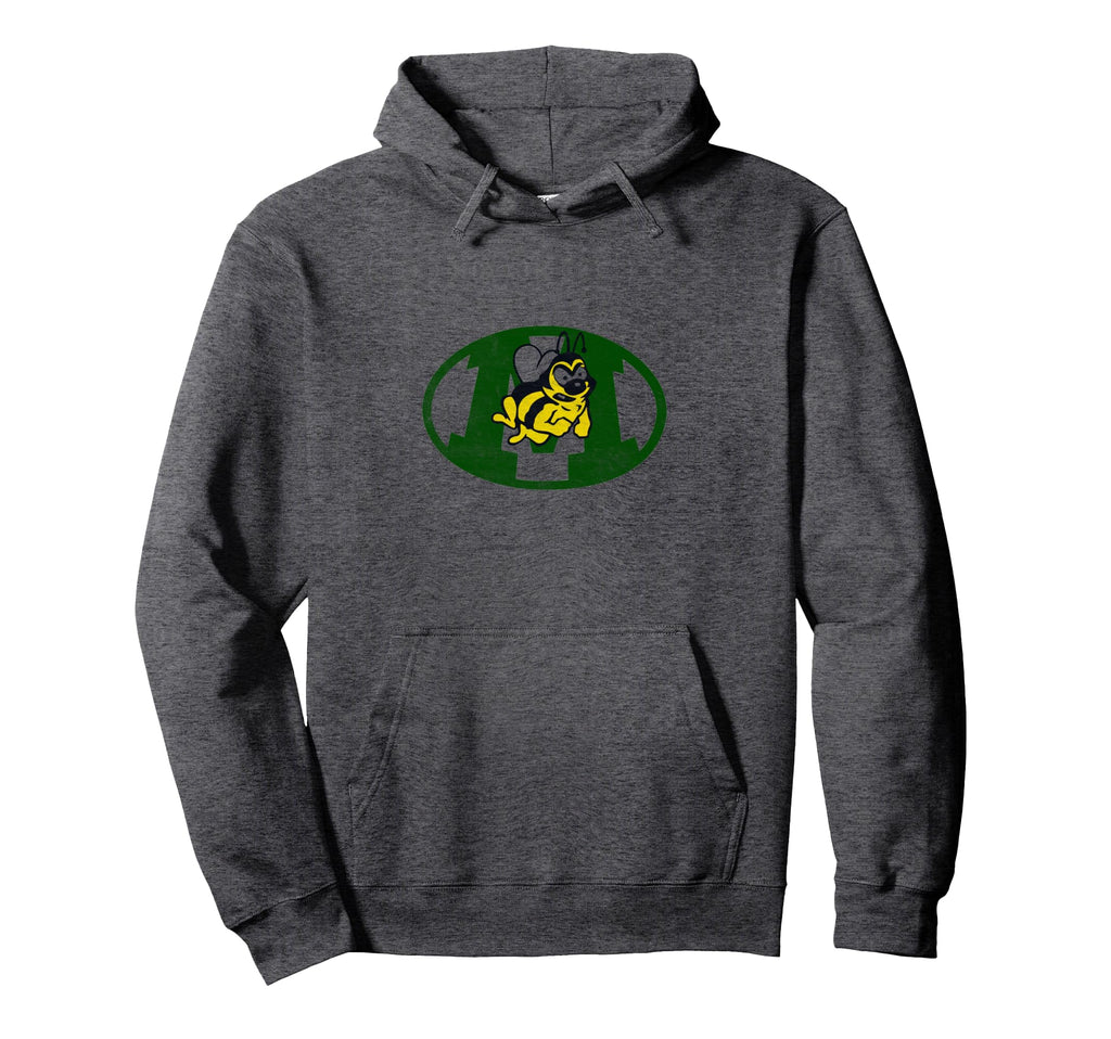 Medina High School Bees Ohio Distressed Hoodie - Trendy Graphic for Adults - T-Shirt, Sweatshirt, Hoodie