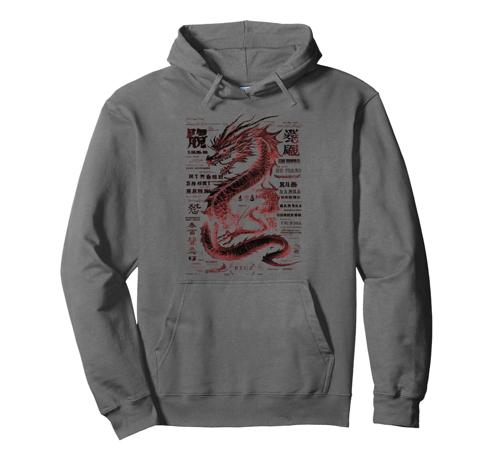 Aesthetic Dragon Streetwear Hoodie - Unique Graphic for Adults - T-Shirt, Sweatshirt, Hoodie