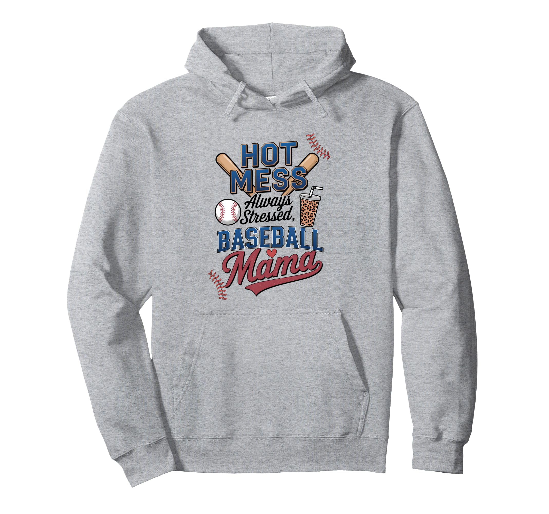 American Baseball Mom Mama Hoodie - Aesthetic Graphic Men Women - T-Shirt, Sweatshirt, Hoodie