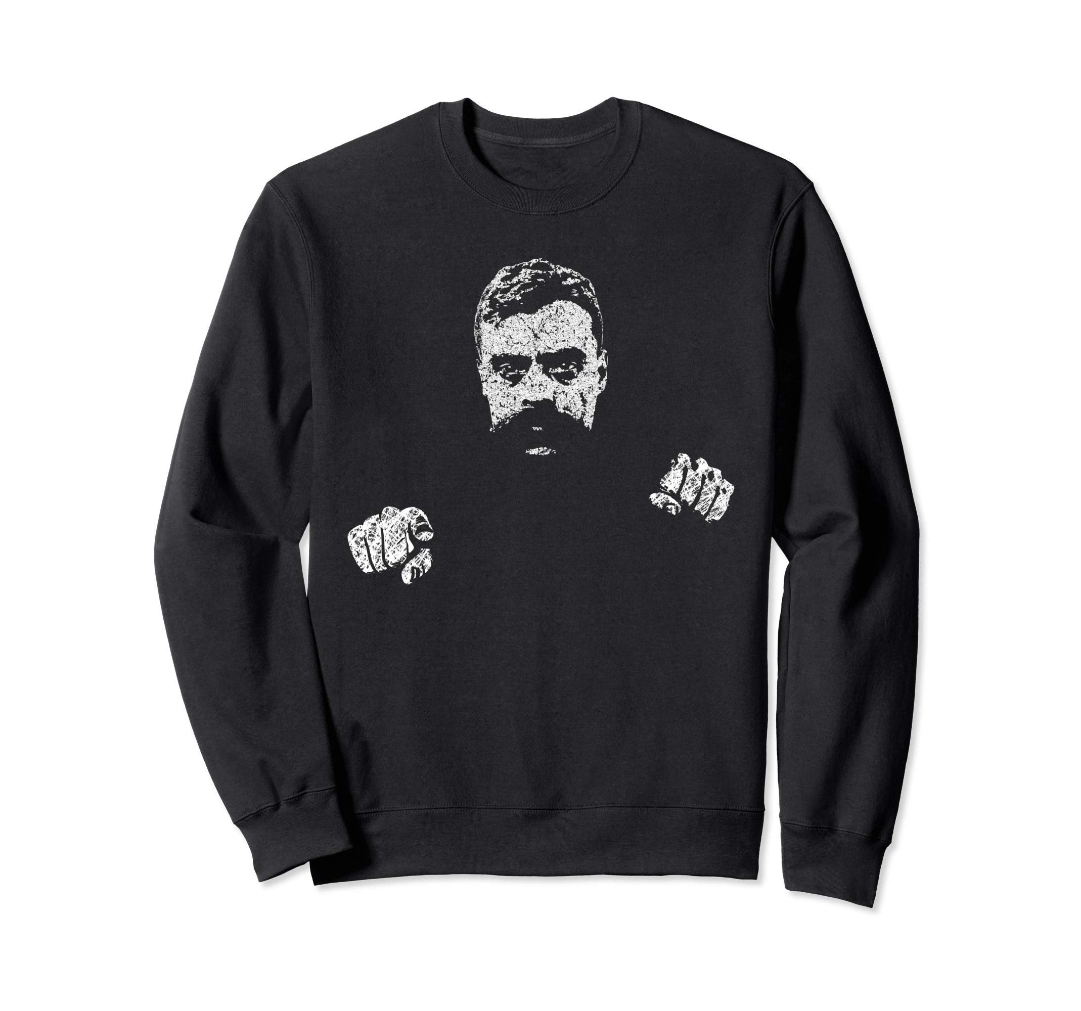 Zapata Faded And Distressed Sweatshirt - Aesthetic Graphic for Adults - T-Shirt, Sweatshirt, Hoodie