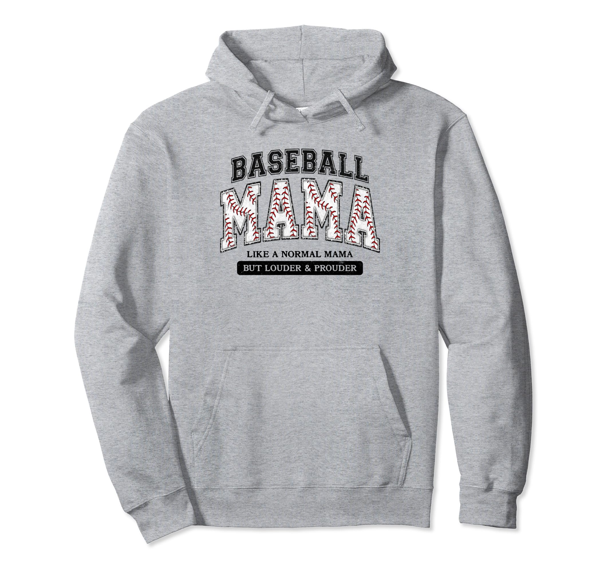 Baseball Mama Varsity Like Normal Hoodie - Custom Art Print for Adults - T-Shirt, Sweatshirt, Hoodie