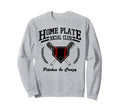 Home Plate Social Club Baseball Sweatshirt - Fun Novelty Design Unisex - T-Shirt, Sweatshirt, Hoodie