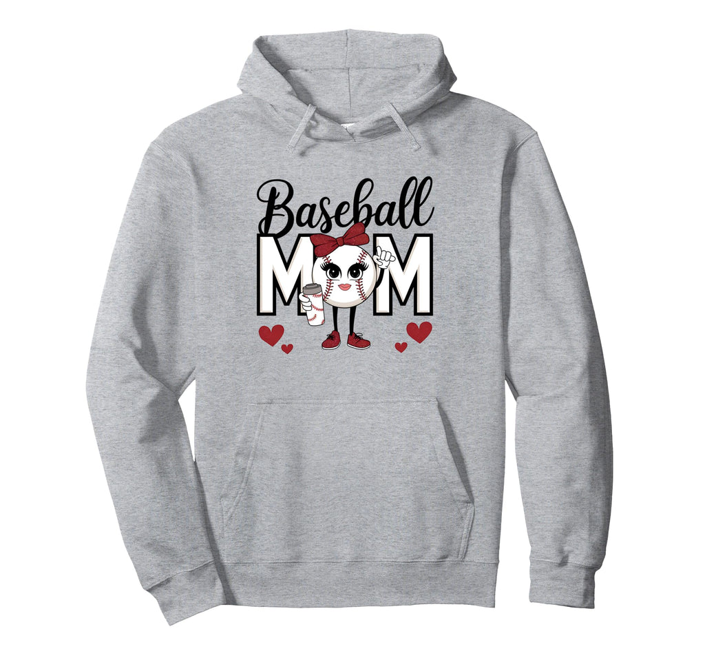 American Baseball Mom Mama Hoodie - Trendy Graphic Unisex - T-Shirt, Sweatshirt, Hoodie