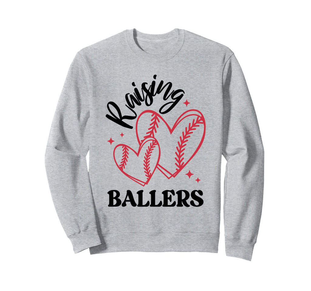 Raising Ballers American Sweatshirt - Casual Everyday Wear for Adults - T-Shirt, Sweatshirt, Hoodie