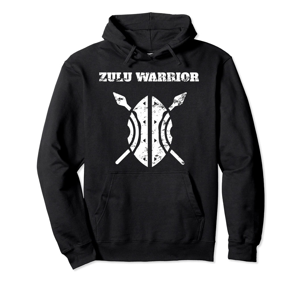 Zulu Warrior Shield Spear African Hoodie - Streetwear Style Unisex - T-Shirt, Sweatshirt, Hoodie