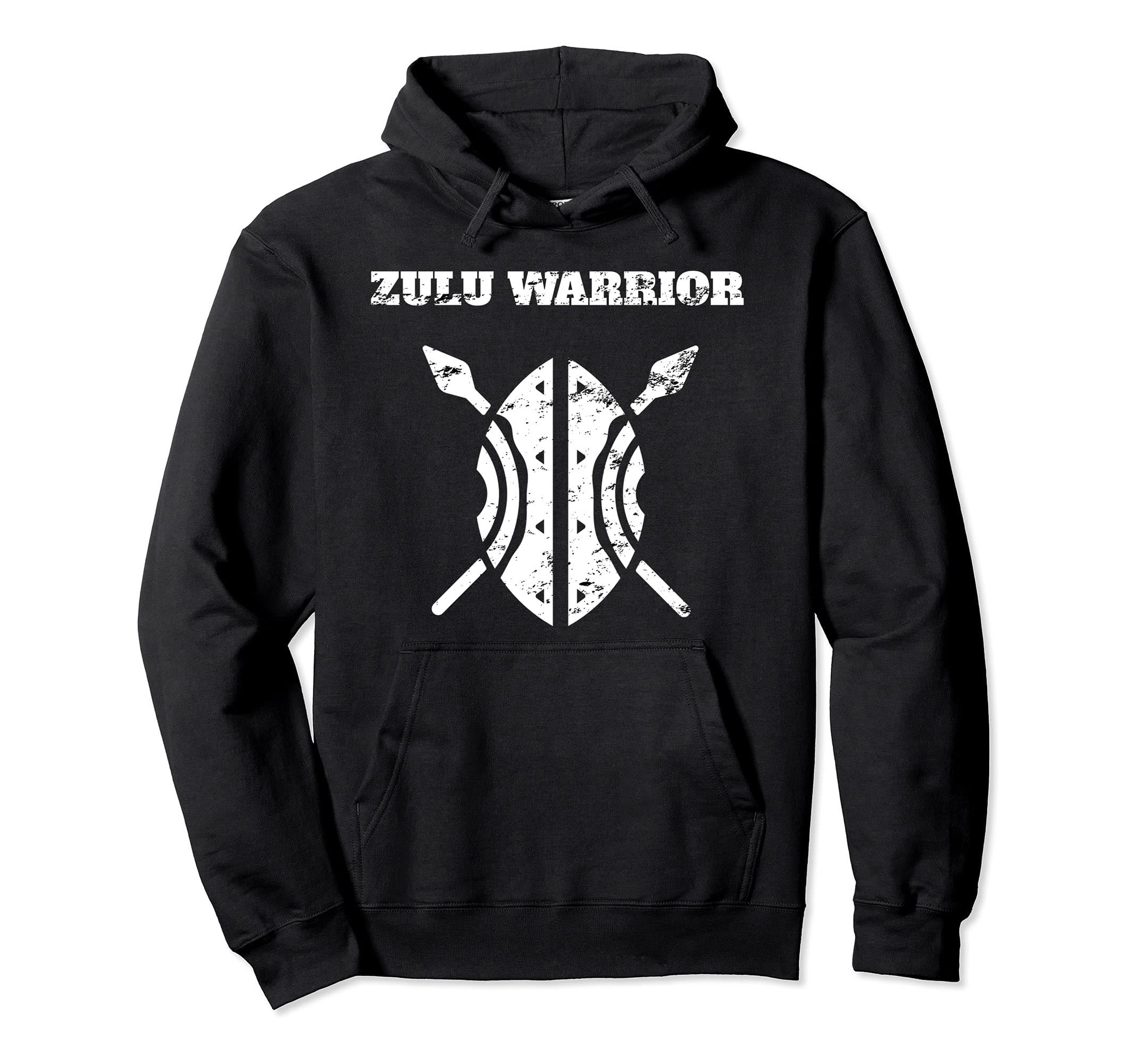 Zulu Warrior Shield Spear African Hoodie - Streetwear Style Unisex - T-Shirt, Sweatshirt, Hoodie