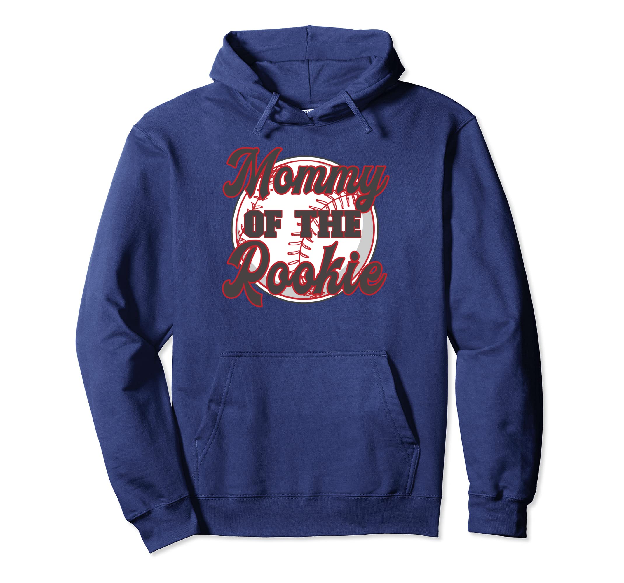 Mommy Rookie Baseball Player Mom Hoodie - Graphic Print for Adults - T-Shirt, Sweatshirt, Hoodie