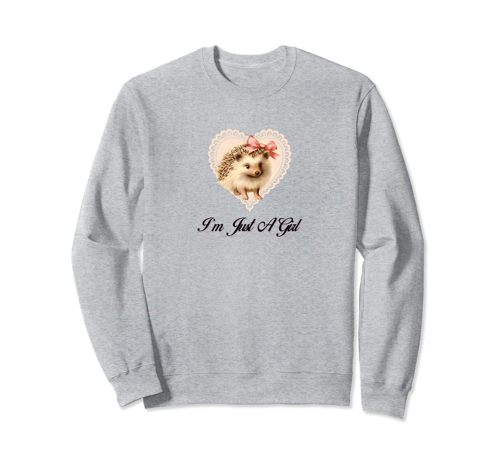 Im Just Coquette Hedgehog Girlcore Sweatshirt - Novelty Apparel for Adults - T-Shirt, Sweatshirt, Hoodie