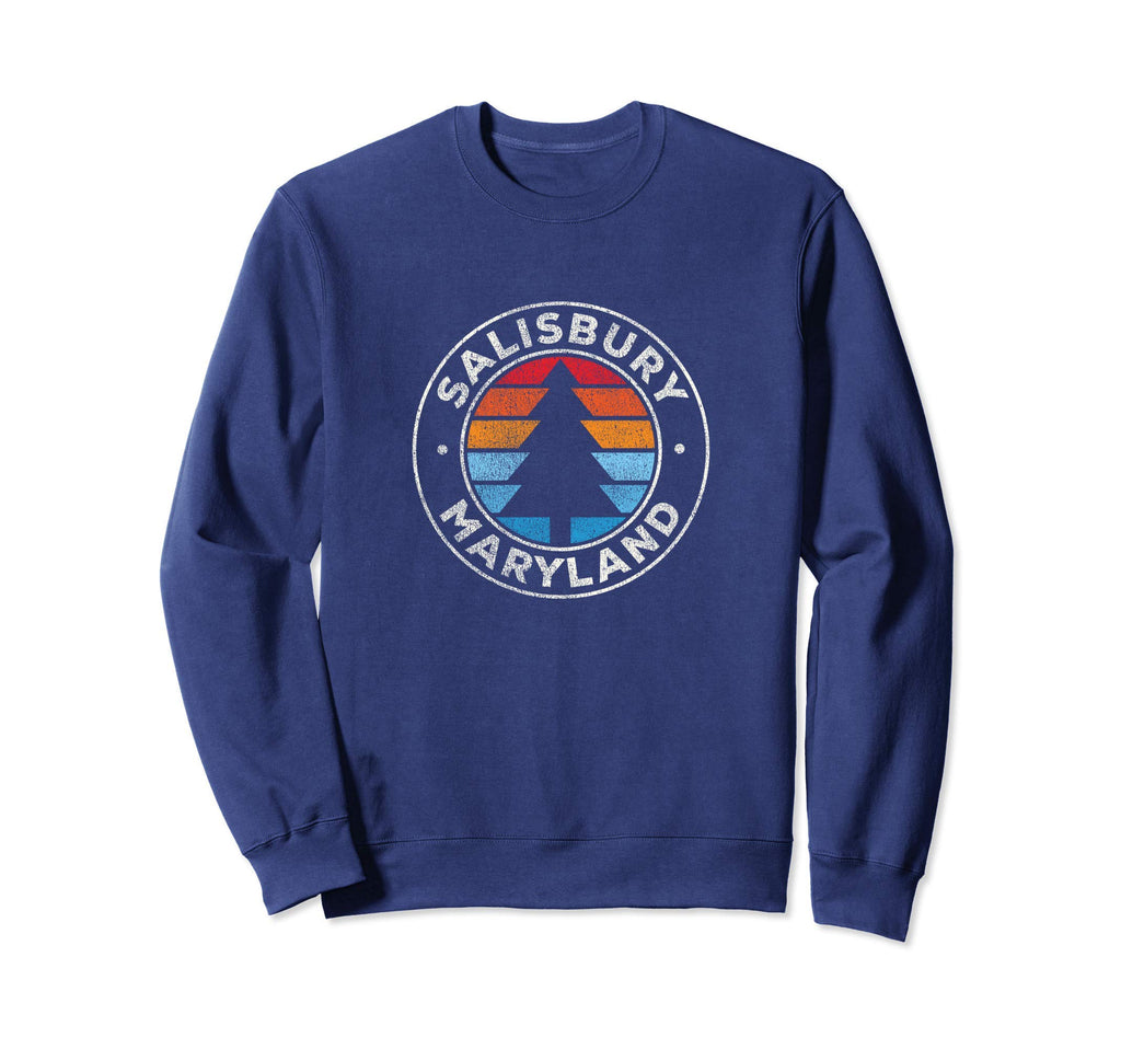 Salisbury Maryland Md 70S Sweatshirt - Unique Graphic for Adults - T-Shirt, Sweatshirt, Hoodie