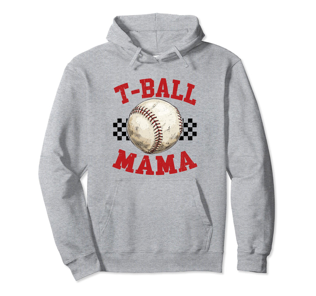 Tball Mom Baseball Essentials Mama Hoodie - Minimalist Print Men Women - T-Shirt, Sweatshirt, Hoodie