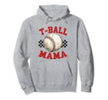 Tball Mom Baseball Essentials Mama Hoodie - Minimalist Print Men Women - T-Shirt, Sweatshirt, Hoodie
