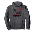 My Heart Is That Field Ballpark T Hoodie - Casual Everyday Wear Men Women - T-Shirt, Sweatshirt, Hoodie
