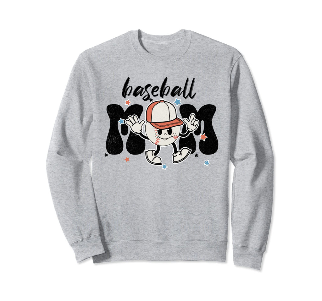 Baseball Mom Raising Ballers Sweatshirt - Casual Everyday Wear for Adults - T-Shirt, Sweatshirt, Hoodie