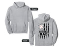 Baseball Dad Papa Daddy Fathers Day Hoodie - Casual Everyday Wear Unisex - T-Shirt, Sweatshirt, Hoodie