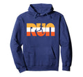 Run Seventies Color Typography Female Hoodie - Custom Art Print for Adults - T-Shirt, Sweatshirt, Hoodie