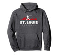 St Louis Baseball Minimalist Baseball Hoodie - Novelty Apparel Men Women - T-Shirt, Sweatshirt, Hoodie