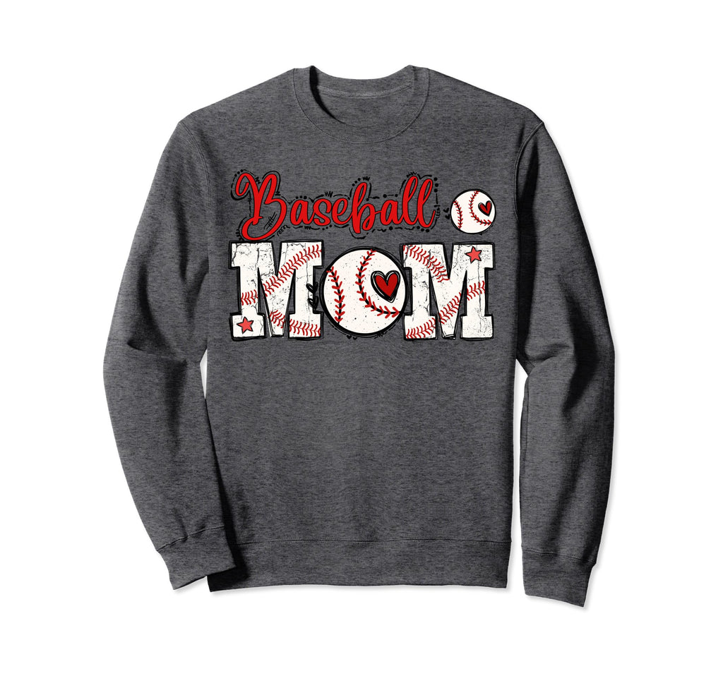 Baseball Mom Sports Sweatshirt - Custom Art Print Unisex - T-Shirt, Sweatshirt, Hoodie