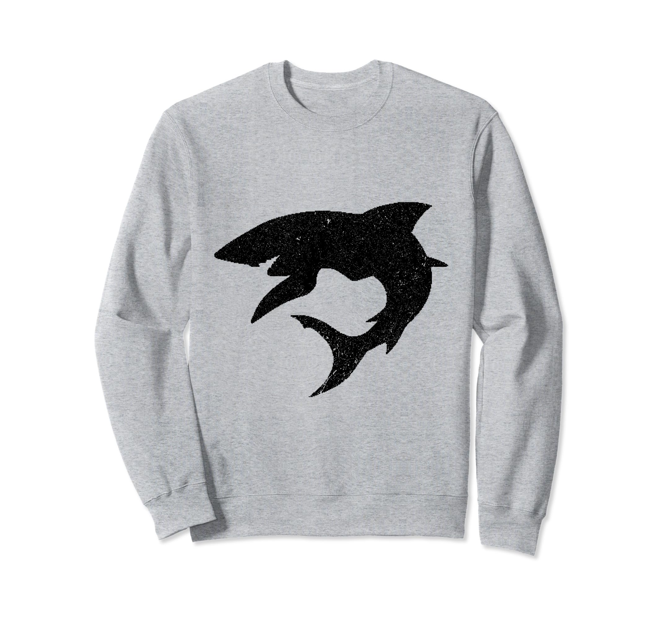 Great White Shark Silhouette Sweatshirt - Unique Graphic for Adults - T-Shirt, Sweatshirt, Hoodie