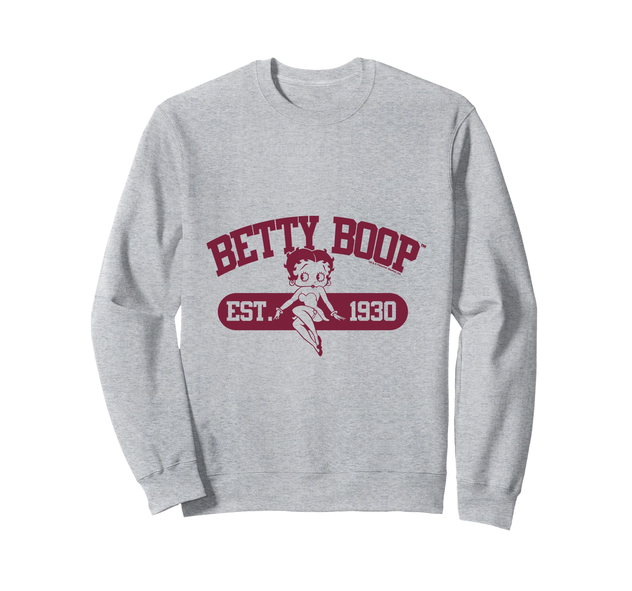 Betty Boop Est 1930 Varsity Sweatshirt - Novelty Apparel for Adults - T-Shirt, Sweatshirt, Hoodie