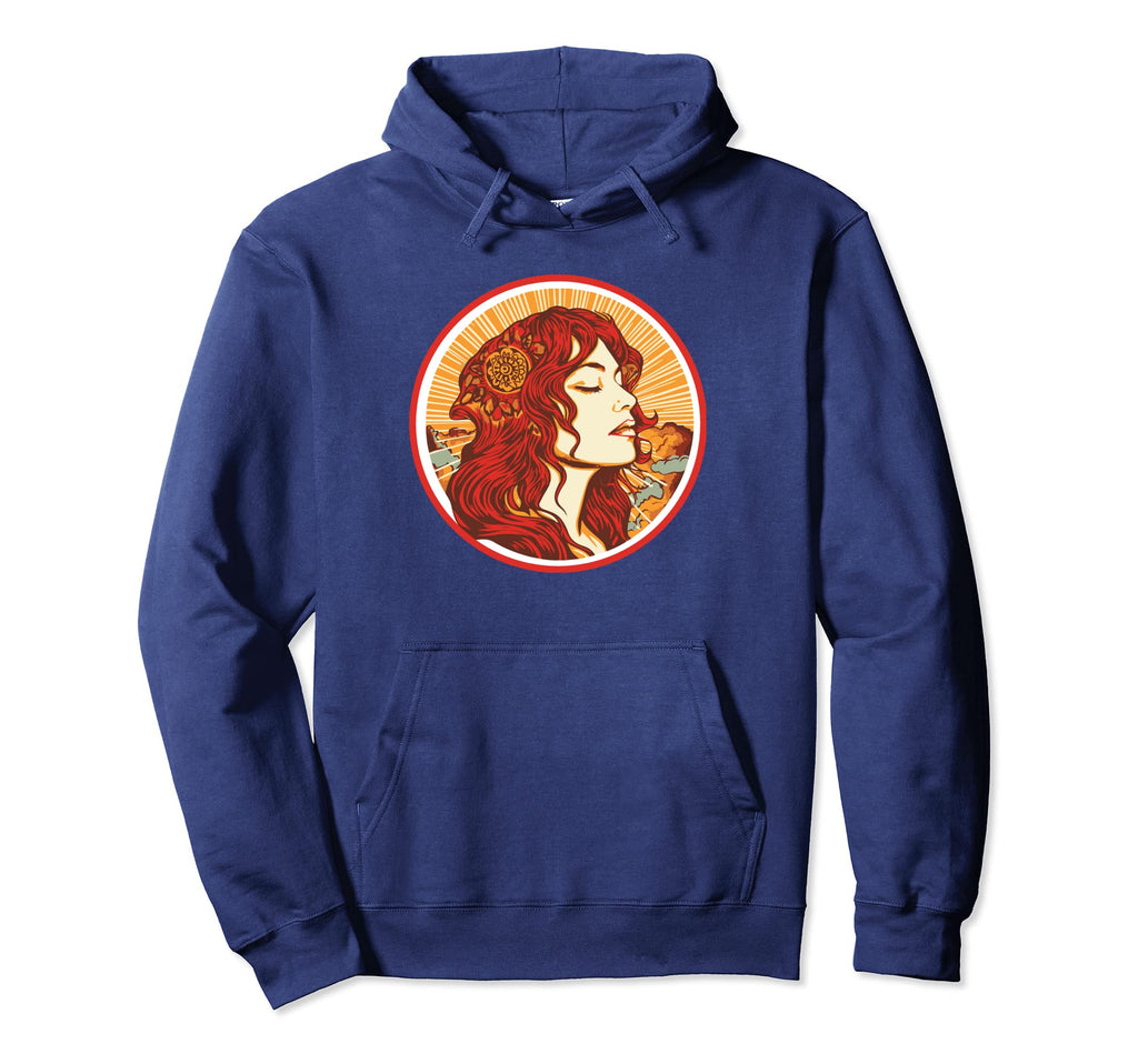 Groovy Mountain Mama Hippie 60S Hoodie - Aesthetic Graphic for Adults - T-Shirt, Sweatshirt, Hoodie
