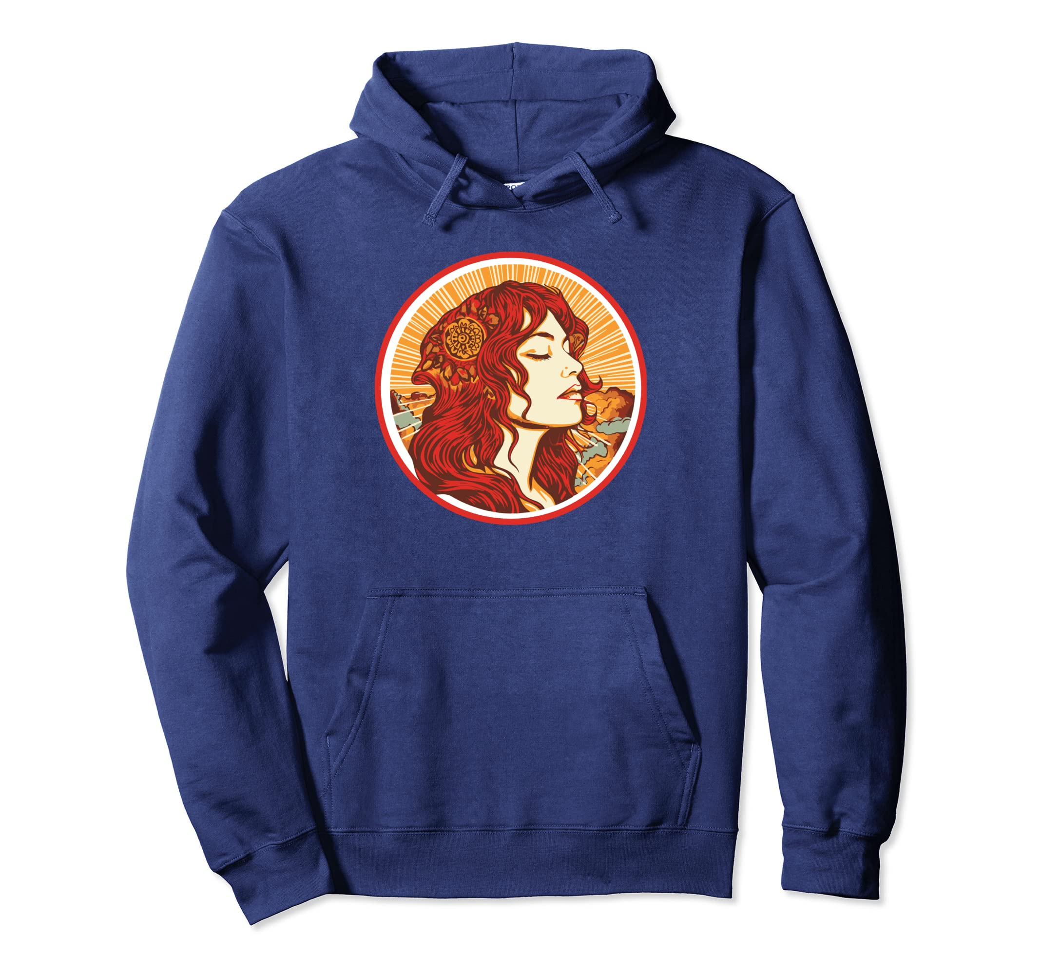 Groovy Mountain Mama Hippie 60S Hoodie - Aesthetic Graphic for Adults - T-Shirt, Sweatshirt, Hoodie