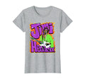 Jimi Hendrix Flames And Bubble Text T-Shirt - Minimalist Print for Adults - T-Shirt, Sweatshirt, Hoodie