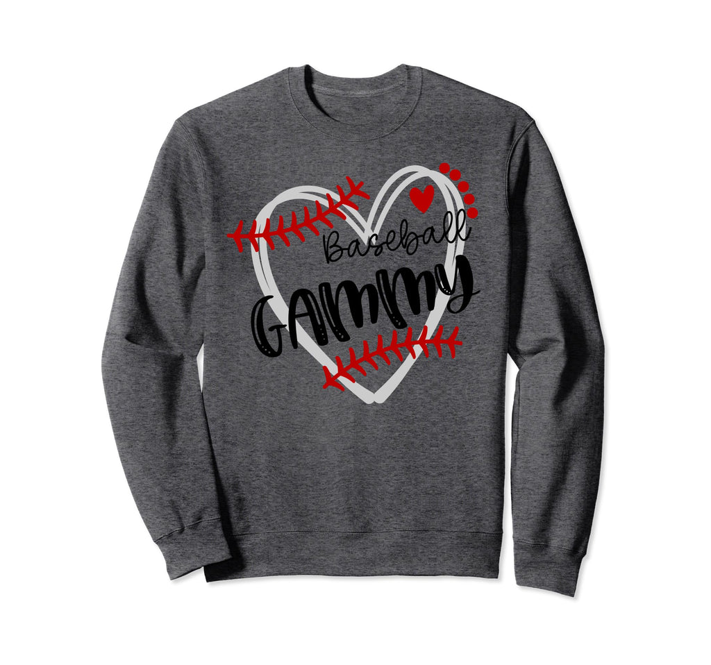 Personalized Baseball Heart Sweatshirt - Fun Novelty Design Men Women - T-Shirt, Sweatshirt, Hoodie