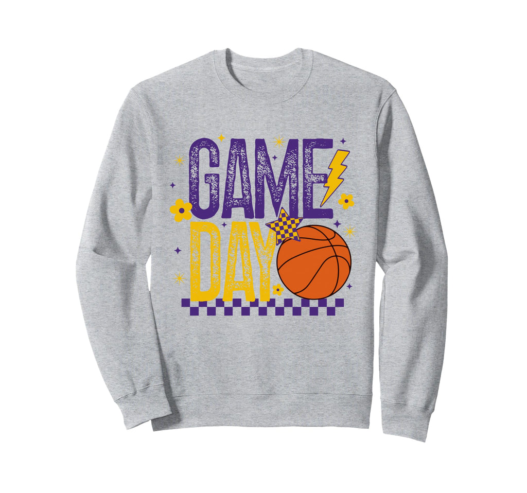 Basketball Mom Game Day Tipoff Sweatshirt - Fun Novelty Design Men Women - T-Shirt, Sweatshirt, Hoodie