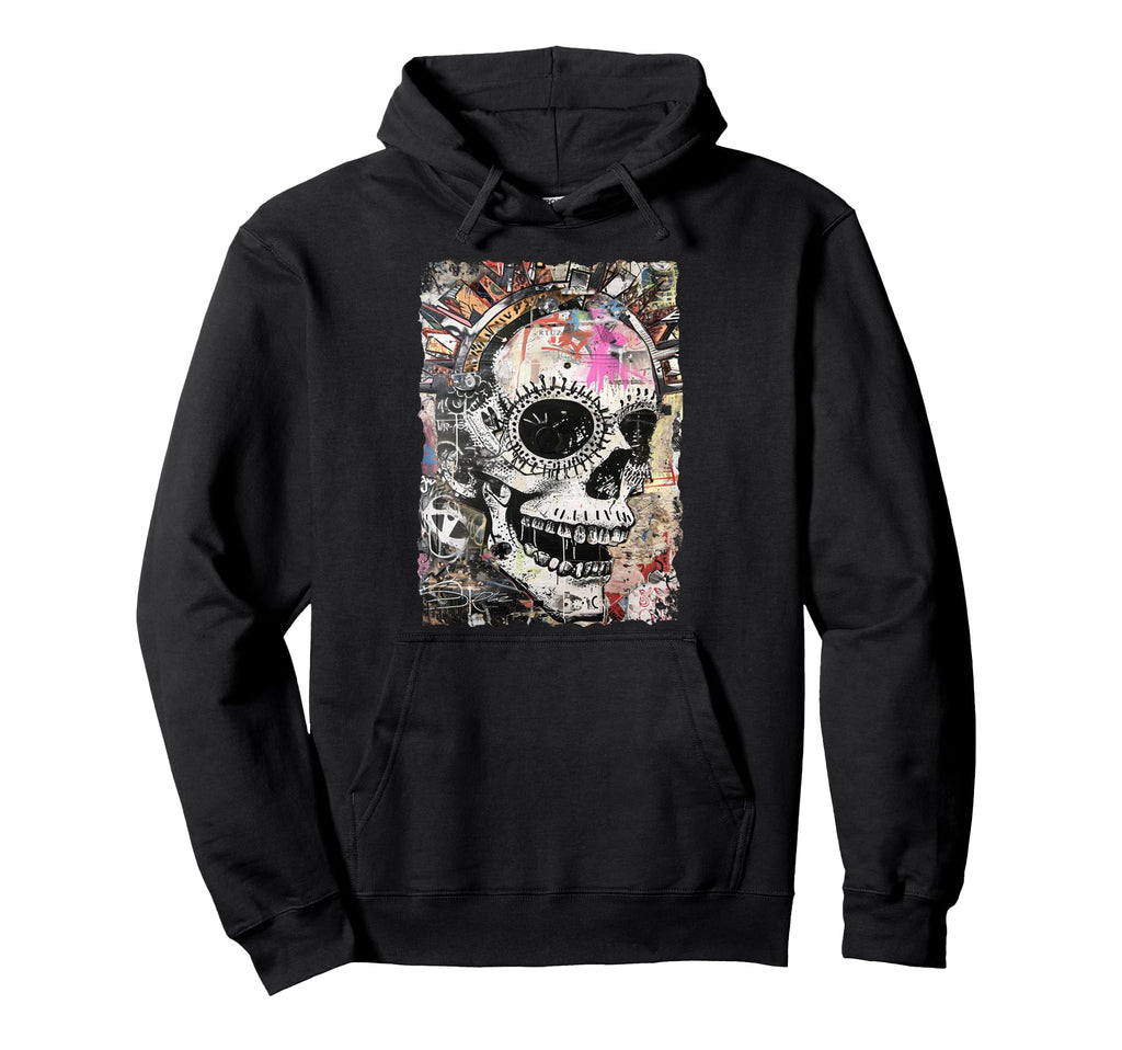 Aesthetic Streetwear Skull Hoodie - Casual Everyday Wear Unisex - T-Shirt, Sweatshirt, Hoodie