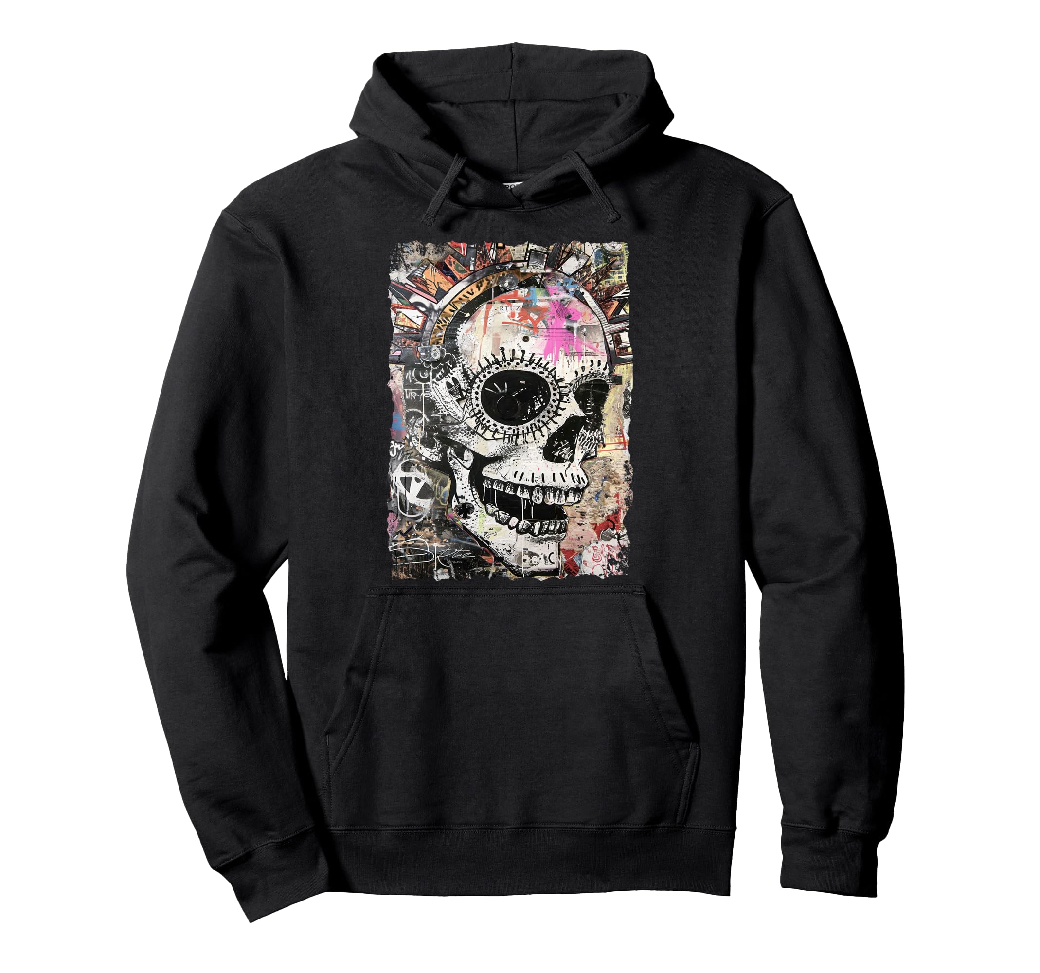 Aesthetic Streetwear Skull Hoodie - Casual Everyday Wear Unisex - T-Shirt, Sweatshirt, Hoodie