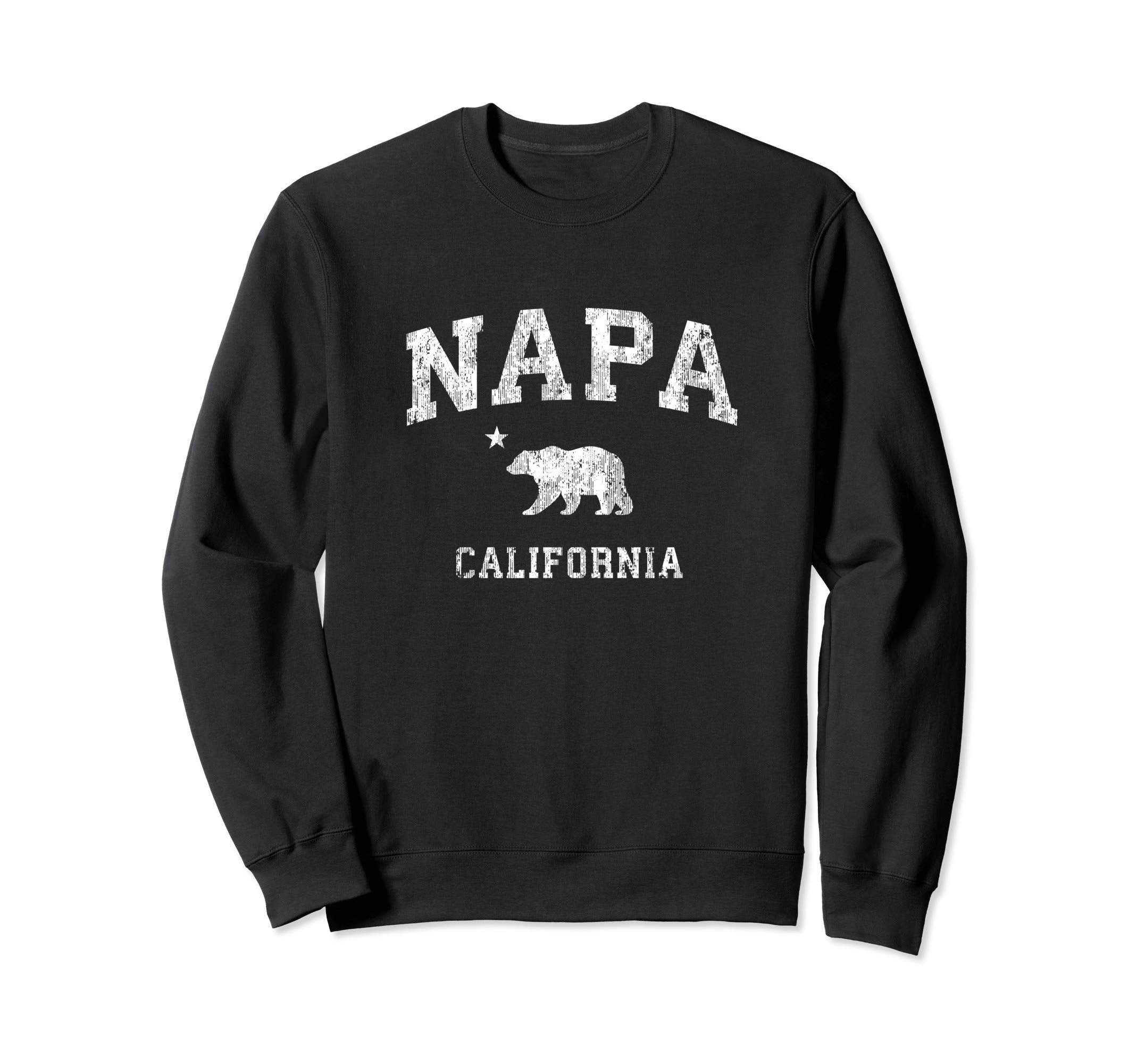 Napa California Ca Distressed Sweatshirt - Minimalist Print Men Women - T-Shirt, Sweatshirt, Hoodie