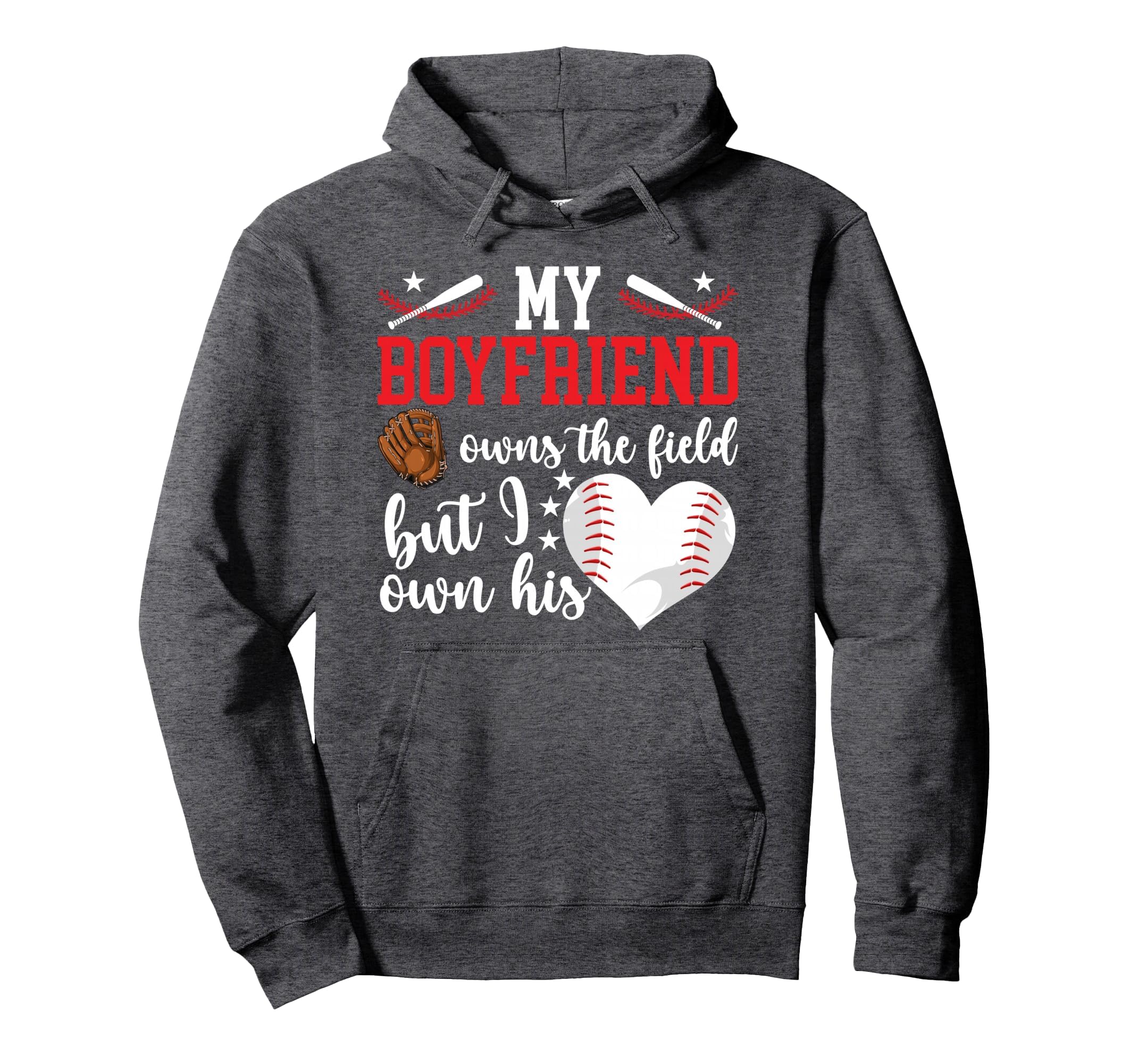 My Boyfriend Baseball Girlfriend Hoodie - Casual Everyday Wear Unisex - T-Shirt, Sweatshirt, Hoodie