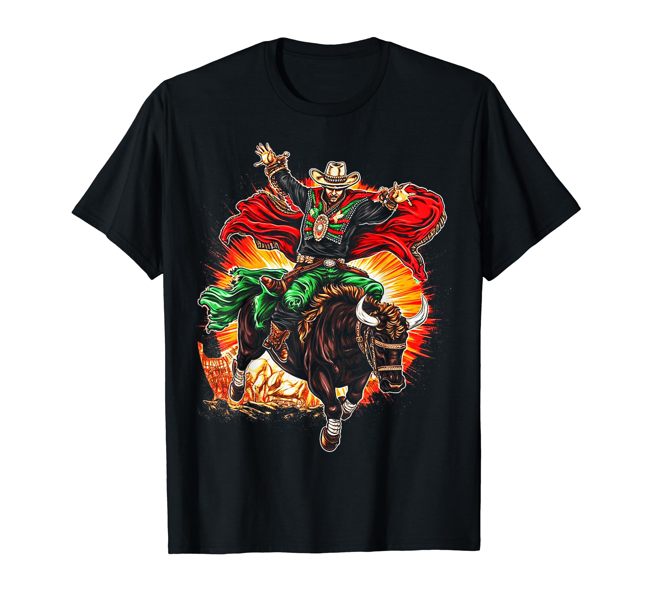 Cowboy Rodeo Horse Riding Usa Cowboy T-Shirt - Graphic Print Unisex - T-Shirt, Sweatshirt, Hoodie