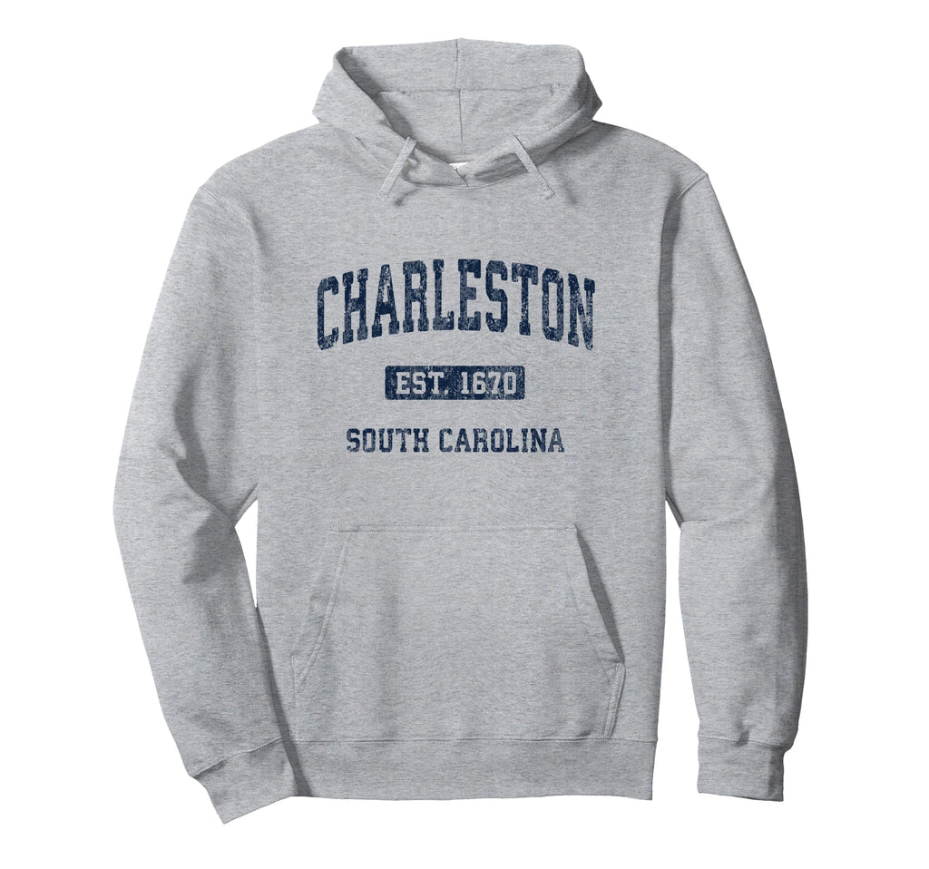 Charleston South Carolina Sc Athletic Hoodie - Minimalist Print for Adults - T-Shirt, Sweatshirt, Hoodie
