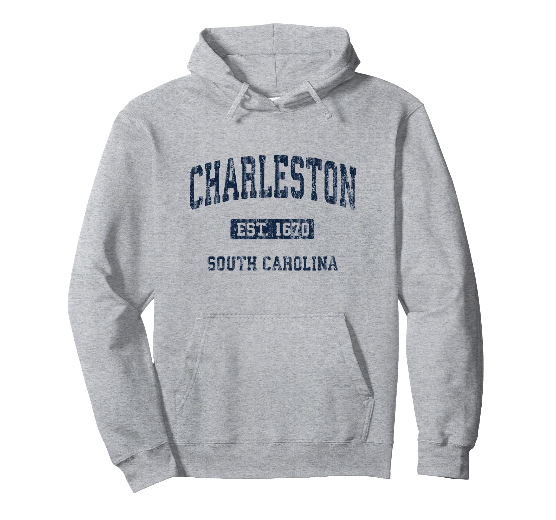 Charleston South Carolina Sc Athletic Hoodie - Minimalist Print for Adults - T-Shirt, Sweatshirt, Hoodie