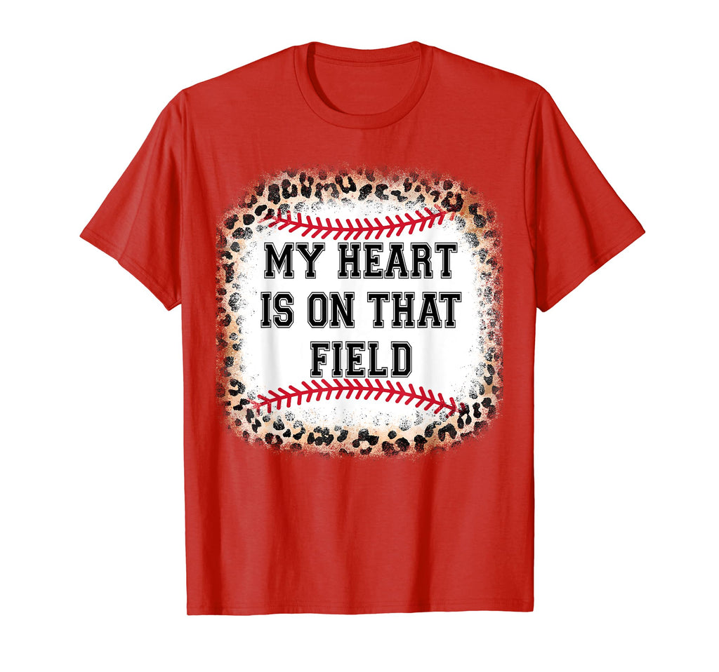 My Heart Is That Field Mom T-Shirt - Casual Everyday Wear Men Women - T-Shirt, Sweatshirt, Hoodie