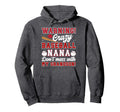 Crazy Baseball Nana Grandma Nana Hoodie - Unique Graphic for Adults - T-Shirt, Sweatshirt, Hoodie
