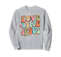 Boho Love Like Jesus Religious Cross Sweatshirt - Unique Graphic Men Women - T-Shirt, Sweatshirt, Hoodie
