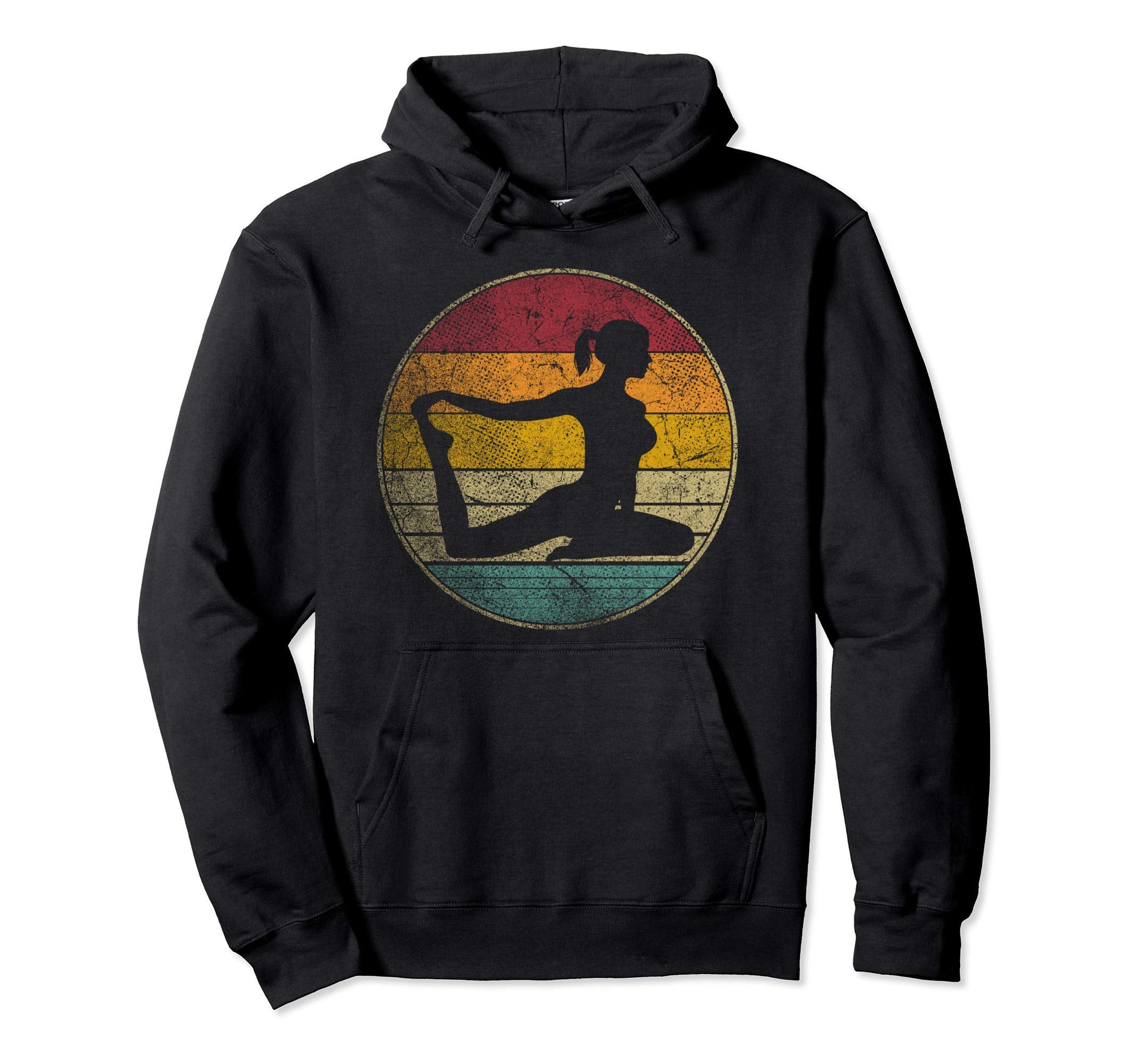 Pilates Yoga Exercise Distressed Hoodie - Unique Graphic Men Women - T-Shirt, Sweatshirt, Hoodie