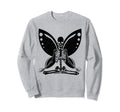 Yoga Skeleton Butterfly Fairy Grunge Sweatshirt - Aesthetic Graphic Unisex - T-Shirt, Sweatshirt, Hoodie