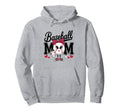 American Baseball Mom Mama Hoodie - Minimalist Print Men Women - T-Shirt, Sweatshirt, Hoodie