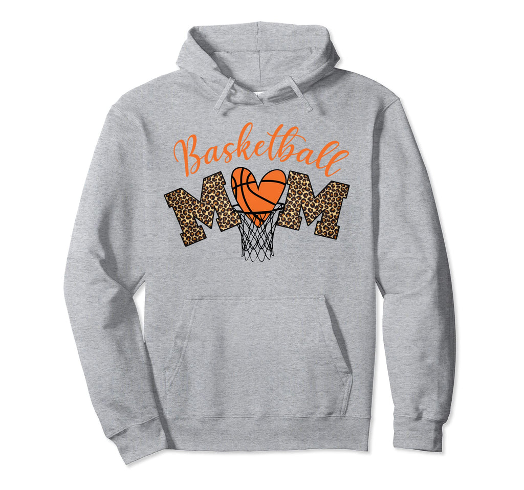 Womens Baseball Mom Leopard Mothers Day Hoodie - Minimalist Print Men Women - T-Shirt, Sweatshirt, Hoodie