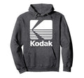 80S Kodak Logo White Hoodie - Casual Everyday Wear Unisex - T-Shirt, Sweatshirt, Hoodie