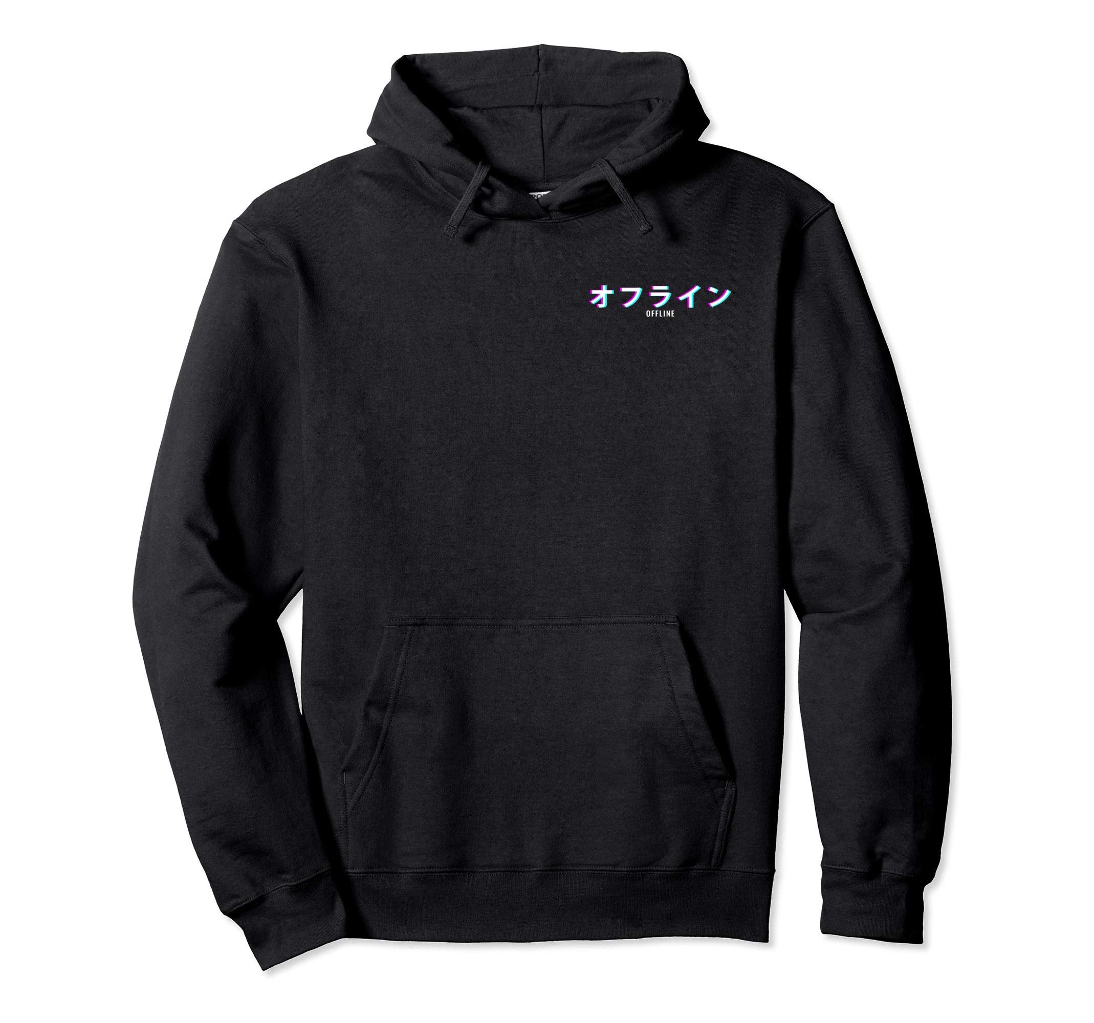 Vaporwave Aesthetic Offline Japanese Hoodie - Streetwear Style for Adults - T-Shirt, Sweatshirt, Hoodie