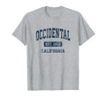 Occidental California Ca Athletic Sports T-Shirt - Novelty Apparel Unisex - T-Shirt, Sweatshirt, Hoodie